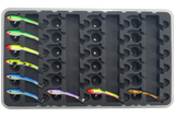 Moonshine Shiver Minnow perfectly organized, protected, and tangle-free in FishMore tackle box