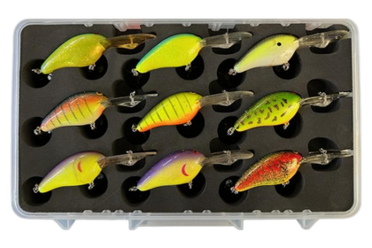 FishMore T3 Pro Tackle Box fitting Moonshine Norman size DD22 lures in Plano 3700 size