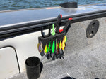FishMore Tool and Lure Rack (TLR) mounted to boat.