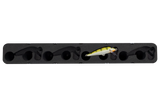 Top view of FishMore Favorites Bar Tackle Insert fitting Rapala CountDown size 7 lures

