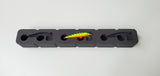 Top view of FishMore Favorites Bar Tackle Insert fitting Rapala Husky Jerk size HJ08 lures