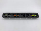 Top view of FishMore Favorites Bar Tackle Insert fitting Rapala Jigging Rap size 7 lures