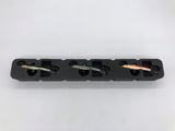 Top view of FishMore Favorites Bar Tackle Insert fitting Rapala Jigging Rap size 9 lures
