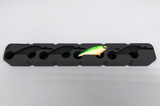 Angled view of FishMore Favorites Bar Tackle Insert fitting Rapala Shad Rap size SR07 lures