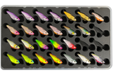 FishMore T3 Pro Tackle Box fitting Acme V Rod size 3/8 oz lures in Plano 3700 size