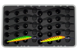 FishMore T3 Pro Tackle Box fitting Rapala Deep Husky Jerk size DHJ12 lures in Plano 3700 size