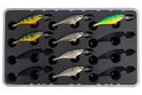 FishMore T3 Pro Tackle Box fitting Rapala Shad Rap size SR08 lures in Plano 3700 size