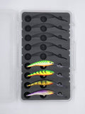 FishMore T3 Pro Tackle Box fitting Rapala Tail Dancer Deep size TDD11 lures in Plano 3700 size