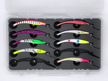 FishMore T3 Pro Tackle Box fitting Reef Runner RR800 lures in Plano 3700 size